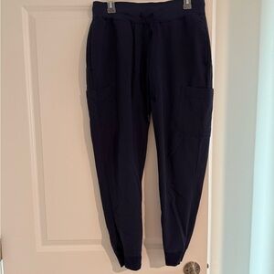 Mandala Navy Jogger Scrub Pants Women